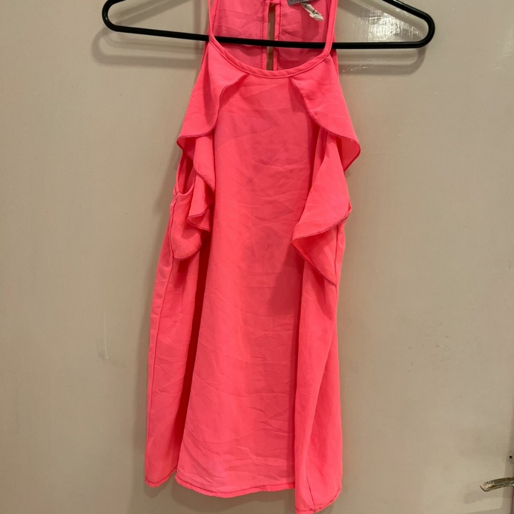 Neon pink halter neck top - Picture 8 of 15